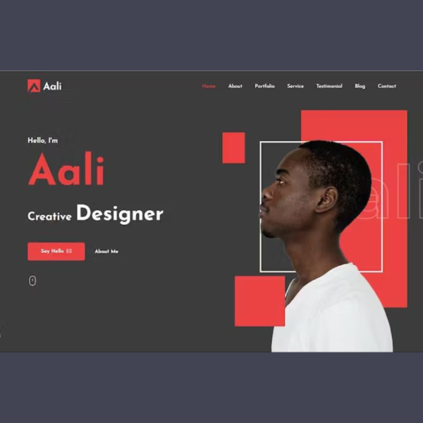 Aali – Personal Portfolio Vue Template