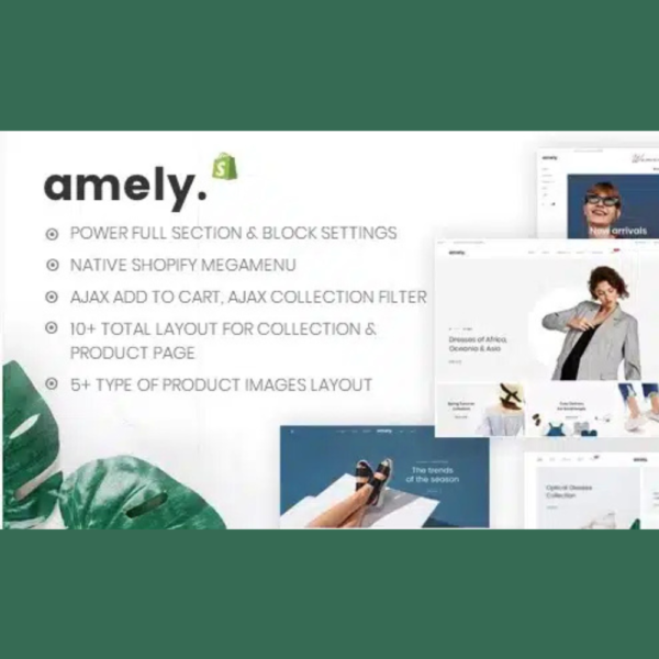 Amely – Clean & Modern Shopify Theme