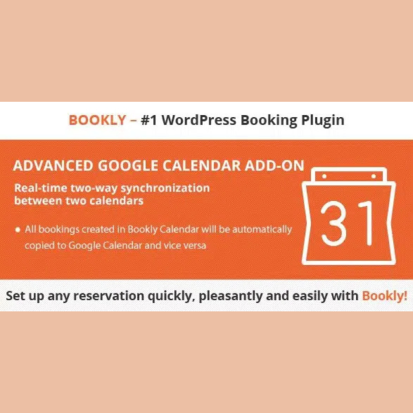Bookly Advanced Google Calendar Add-on