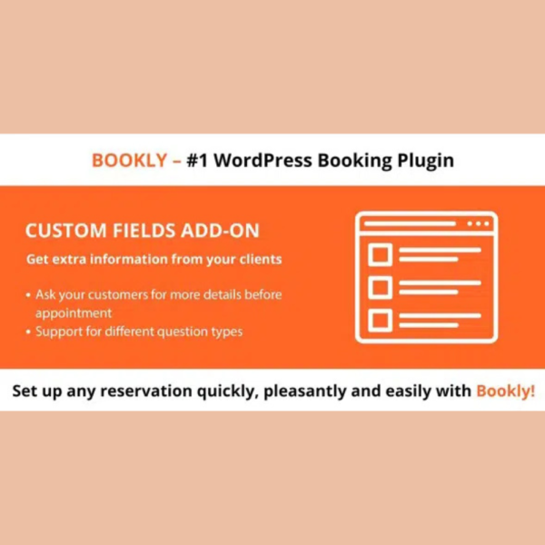 Bookly Custom Fields Add-on