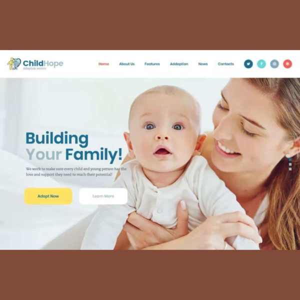 ChildHope | Child Adoption Services & Nonprofit Theme