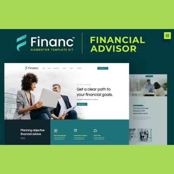 Financ - Financial Advisor Elementor Template Kit