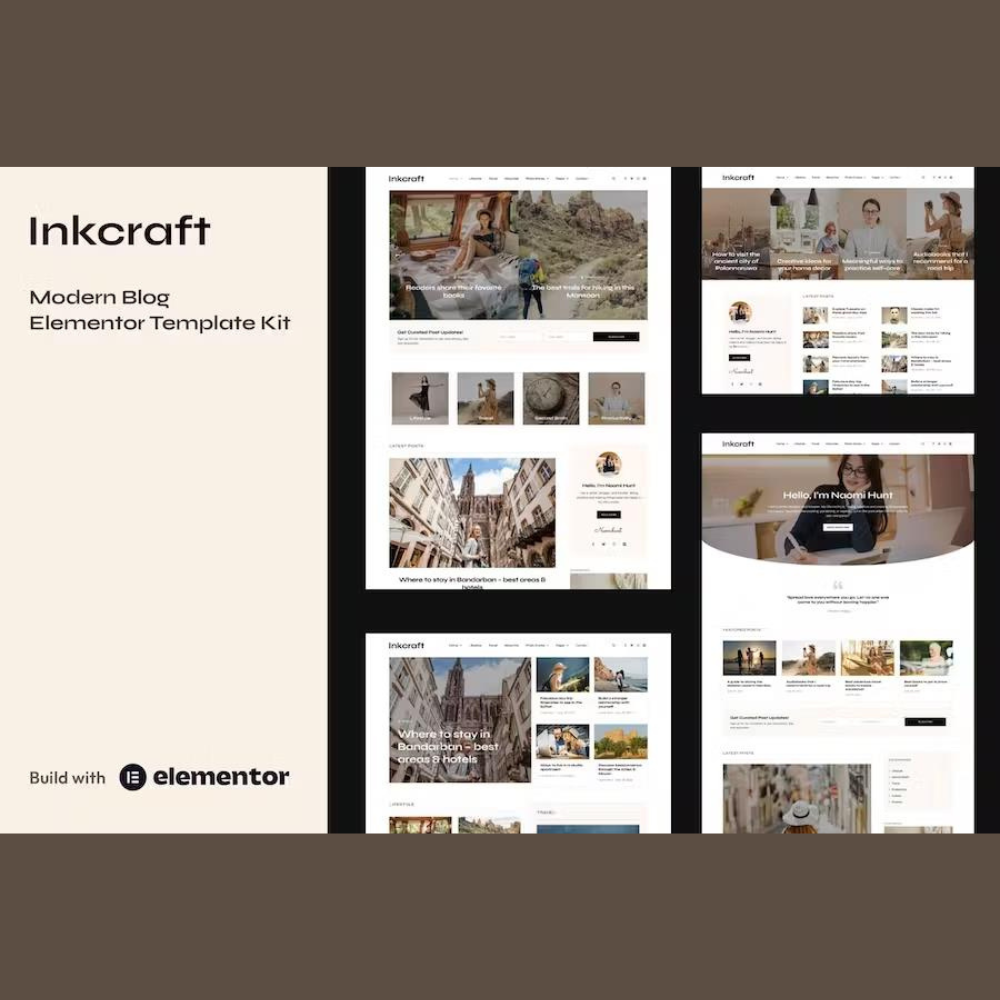 Inkcraft – Modern Blog & Magazine Elementor Pro Template Kit Inkcraft – Modern Blog & Magazine Elementor Pro Template Kit - Image 1