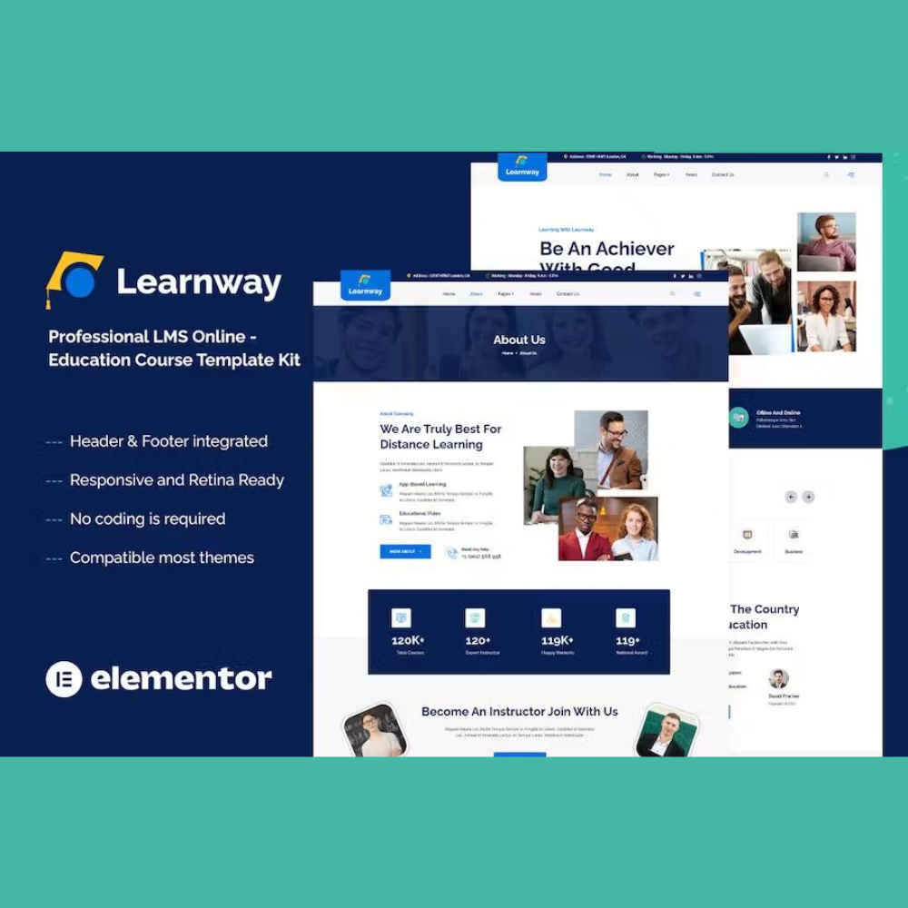 Learnway – Professional Online Education Courses Elementor Template Kit Learnway – Professional Online Education Courses Elementor Template Kit - Image 1