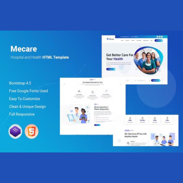 Mecare – Hospital and Health HTML Template