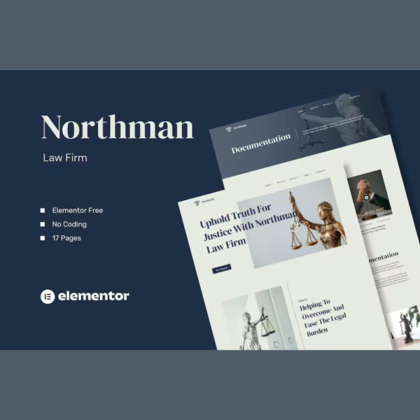 Northman – Law Firm Elementor Template Kit