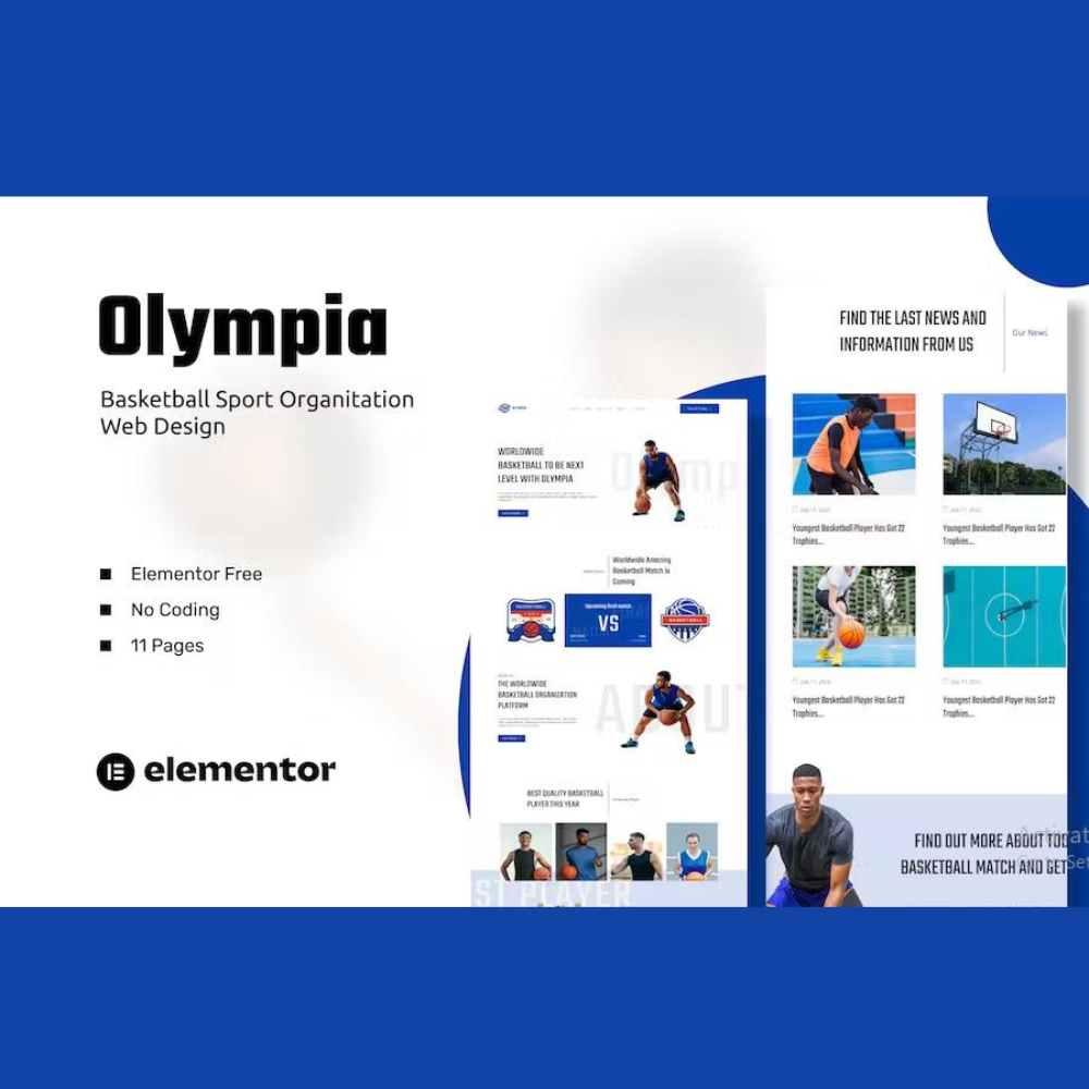 Olympia – Basketball Sport Organization Template Kits Olympia – Basketball Sport Organization Template Kits - Image 1