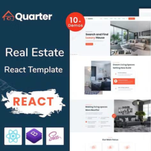 Quarter – Real Estate React Template