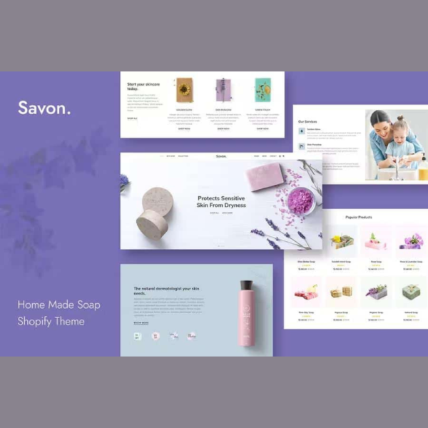Savon – Handmade Soap, Cosmetics Beauty Shopify Theme