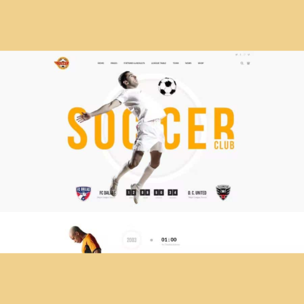 Soccer Club – Football Team WordPress Theme