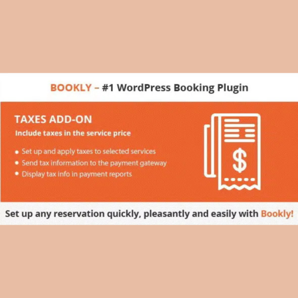 Bookly Taxes Add-on
