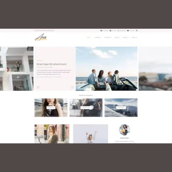 Aena – Content Focused WordPress Theme