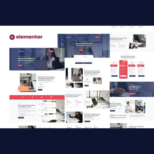 Akunta – Business Finance & Accounting Services Elementor Template Kit