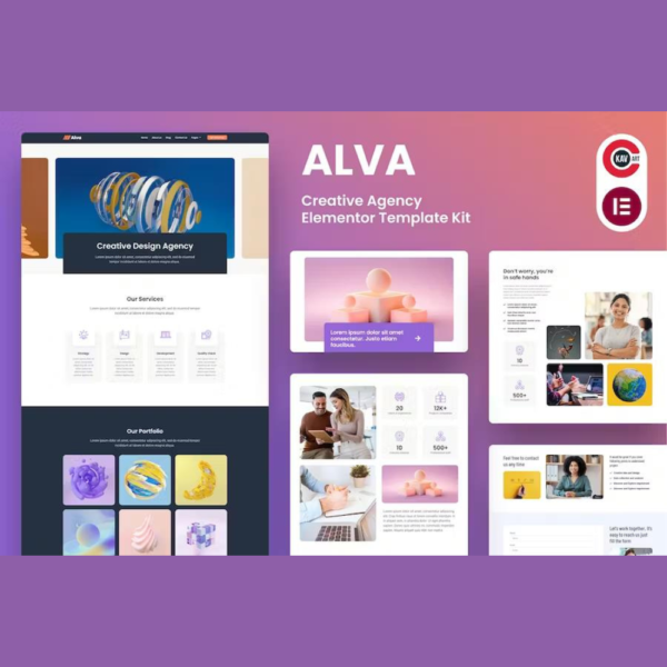 Alva – Creative Agency Elementor Template Kit
