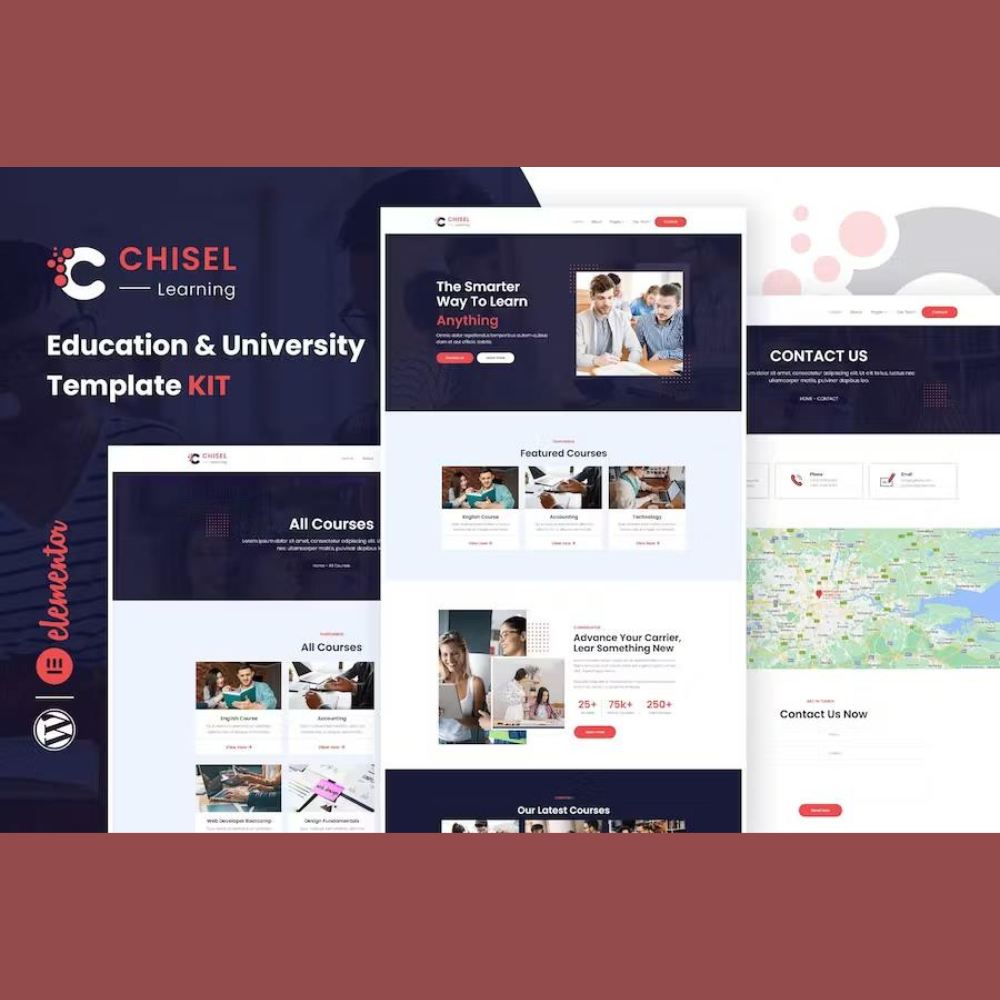 Chisel – Education & University Elementor Template Kit Chisel – Education & University Elementor Template Kit - Image 1