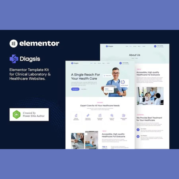 Diagsis – Clinical Laboratory & Healthcare Elementor Template Kit