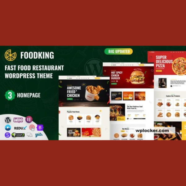 Foodking - Fast Food Restaurant WordPress Theme
