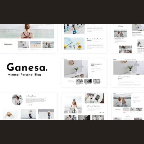 Ganesa – Minimal WordPress Personal Blog Theme