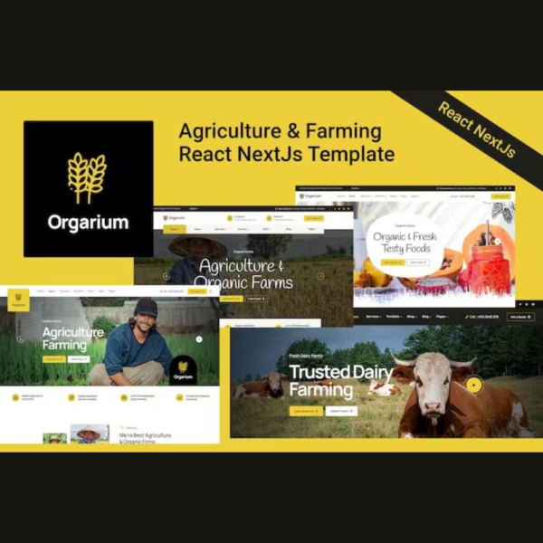 Orgarium – Agriculture & Farming React Template