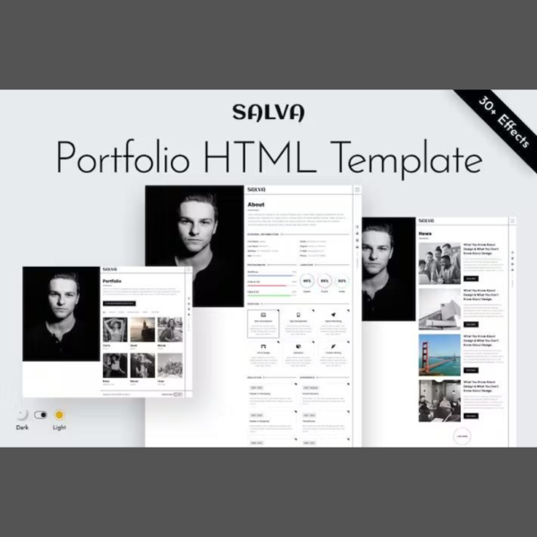Personal Portfolio Html Template – Salva