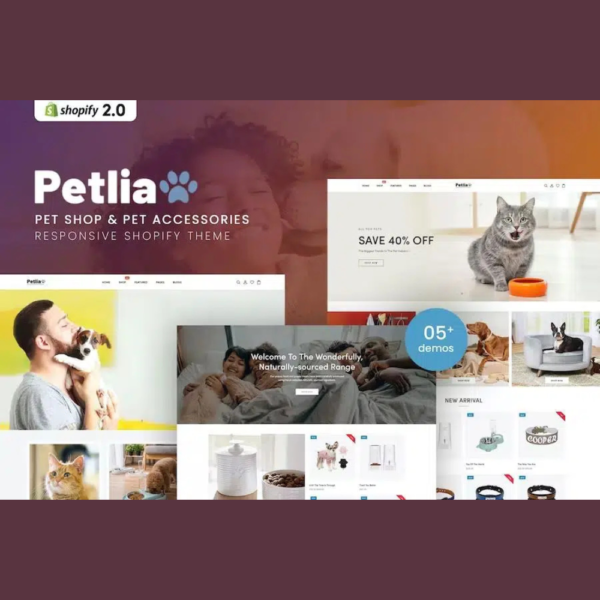 Petlia – Pet Shop & Pet Accessories Responsive Shopify Theme