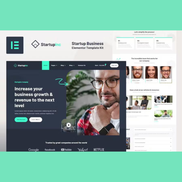 StartupInc – Startup Business Elementor Pro Template Kit